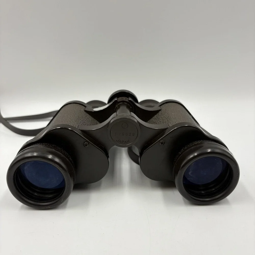 Vintage Focal Comfort-Vue 7x35 Binoculars Wide Angle Coated Optics Japan Black